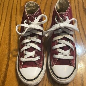 Converse All Star High Top Burgundy Toddler Size 11.5